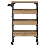 thumbnail of vidaXL Keuken Trolley Artisan Eiken 53 x 20 x 76 cm Bewerkt hout
