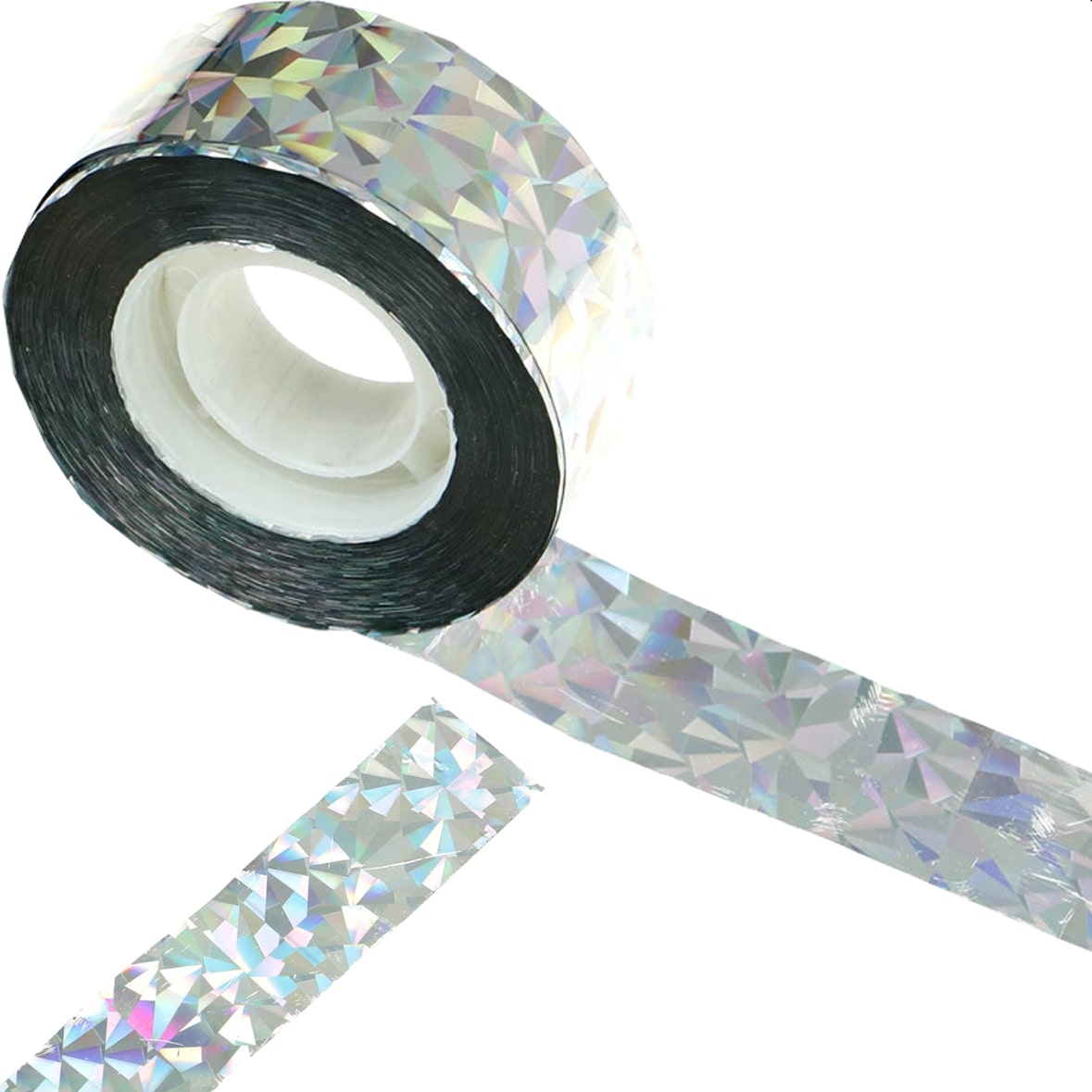 Dayshake Vogelabwehrband 80 Meter - Holografisches Vogelabwehrmittel - Taubenabwehrmittel - Vogelscheuchenabwehrmittel - Reiherabwehrmittel