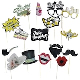 thumbnail of 1x Party Props Fotobox  Requisiten Accessoires Set "Hochzeit"  16-teiliges Set