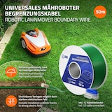 thumbnail of ECD Germany Begrenzungskabel 50 m – Ø 2,7 mm, verzinntes Kupfer, +12 Verbinder, kompatibel mit Gardena/Bosch/Husqvarna/Honda/Worx