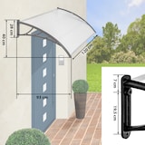 thumbnail of tectake Marquesina transparente  transparente - 401264