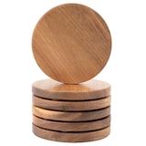 thumbnail of IvoQ Acacia Houten Onderzetters - Stijlvolle Bescherming voor Elke Tafel - Set van 6