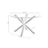 thumbnail of Mesa Redonda de Cristal Templado 120cm. Comedor o Cocina Cambria