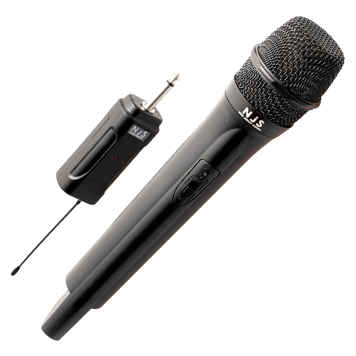 Microphone sans fil  portatif radio UHF avec récepteur - Alimenté par 4 piles AA