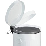 thumbnail of Helloshop26 - Pattumiera vintage a pedale in metallo per cucina o bagno 12 litri bianco 13_0002319_3