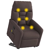 thumbnail of vidaXL Massagesessel mit Aufstehhilfe Dunkelbraun Stoff