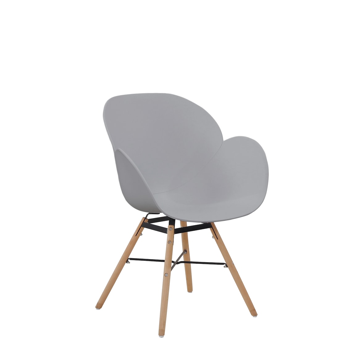 Kayoom Stuhl Amalia 110 2er-Set Grau