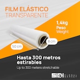thumbnail of Film Transparente para Embalar 50cm x 300m estirables - SIDI (2 unds, Transparente)