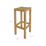 thumbnail of MUEBLEAR - Rustieke Kruk met hoge lak