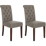 thumbnail of Set van 2 Lisburn eetkamerstoelen taupe/Stof