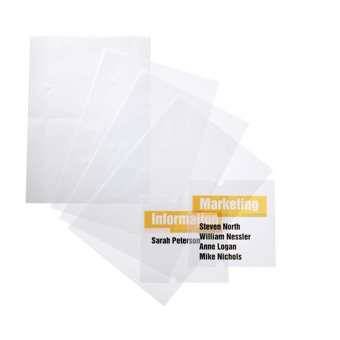 Durable Türschild CRYSTAL Sign refill Transparente Folie 148x148mm