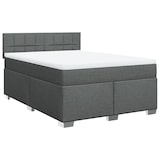 thumbnail of vidaXL Boxspringbett mit Matratze Dunkelgrau 160x200 cm Stoff