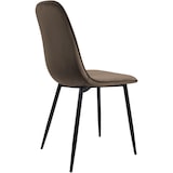 thumbnail of Set van 4 eetkamerstoelen Maryam bruin/Fluweel