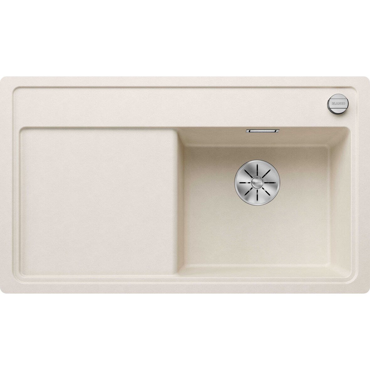 BLANCO ZENAR 45 S-F Einbauspüle SILGRANIT softweiß ab 45 cm Excenter