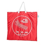 thumbnail of Clic clac des plages matelas de plage fuchsia et blanc (134 x 48 x 40 cm) - Oviala