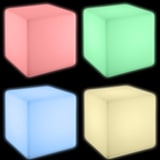 thumbnail of tectake Lampe cube LUMINOUS CUBE avec ampoule LED et télécommande - S (35 x 35 x 35 cm) - 405351