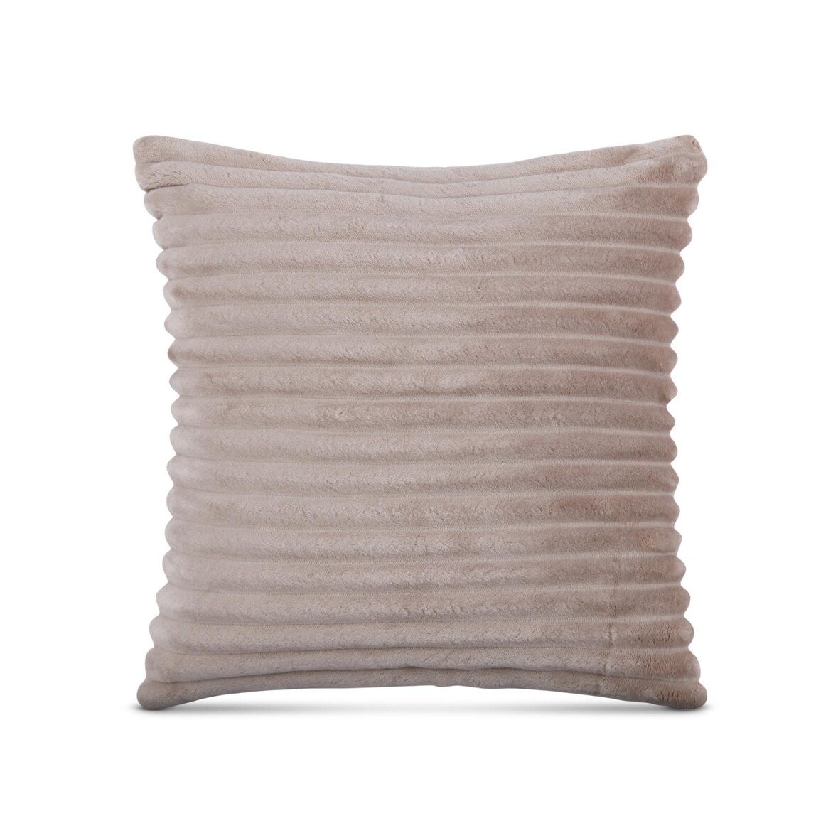 Dekokissen 45x45cm ( Hellbraun ) Cord Optik - Kuschelig weicher Bezug mit Reißverschluss - Kissen - Öko Tex - Sofakissen, Dekokissen