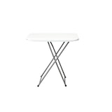 thumbnail of DDM B2B Mesa de catering plegable de dos alturas en HDPE y acero de medidas 74x43 en color blanco 90185004