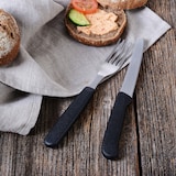 thumbnail of GRÄWE Tafel- Brötchenmesser / Frühstücksmesser, schwarz, 6 Stück