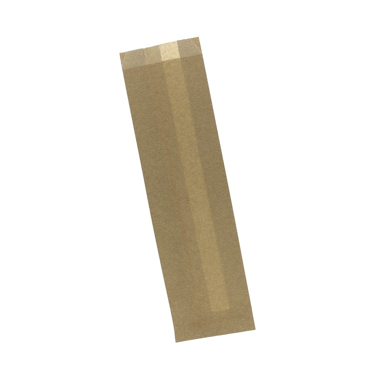 MONOUSO - Papierbeutel für Baguette fettdicht Kraft 9x5x32cm (250 Stück)