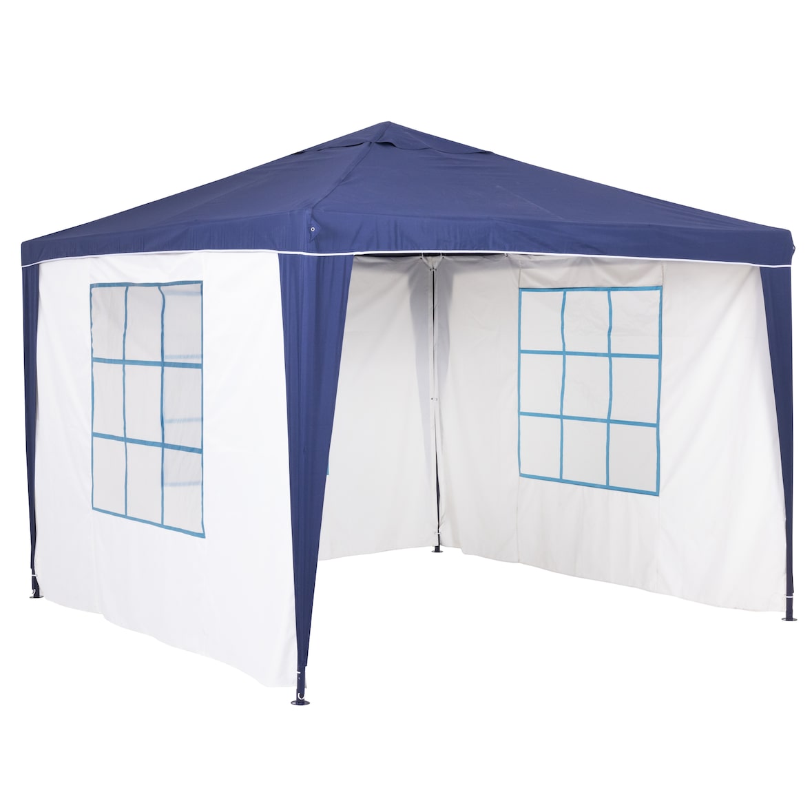 Tarrington House Gazebo Everyday, acciaio/poliestere, 3 x 3 m, idrorepellente, blu/bianco