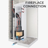 thumbnail of Inserto Stufa A Legna Apertura sinistra - W16 (13,5 KW) ECO BLACK