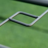 thumbnail of Mesa de Jardín Exterior Rectangular de Metal Orificio para Sombrilla 120x80x70cm