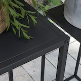 thumbnail of Outsunny Tavolino Portapiante Set 2pz in Acciaio Nero