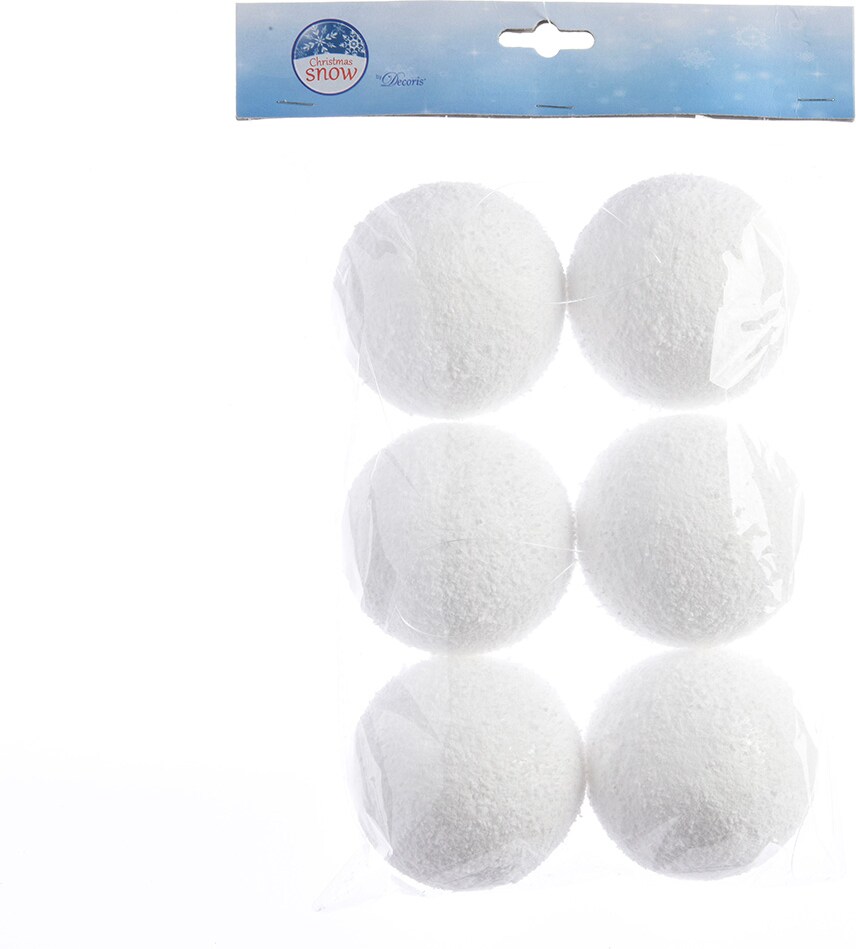 Weihnachtskugeln 8cm Kunststoff Christbaumkugeln bruchsicher Deko Schneekugeln