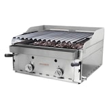 thumbnail of barbacoa de 60 con parrilla elevable pavonada y parrillas vascas