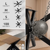 thumbnail of Pés de mesa Hardwick preto/150x78x71 cm