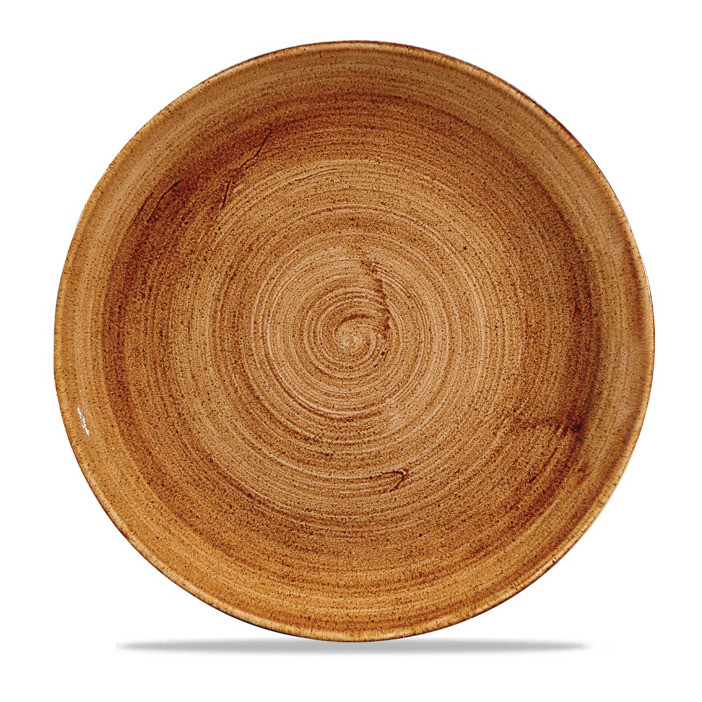 Churchill Super Vitrified Stonecast Patina Vintage Copper Flach Coup Teller, 28,8 cm, 12 Stück