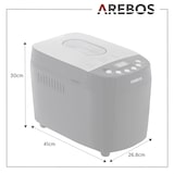 thumbnail of Macchina per il Pane 1500g 15 Programmi Automatica LCD Timer 850W Nero