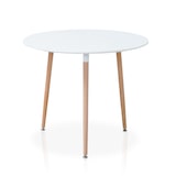 thumbnail of Mesa lateral redonda de cozinha-jantar estilo nórdico. Modelo Aria, FURNITURE STYLE. Medidas: 72x60.