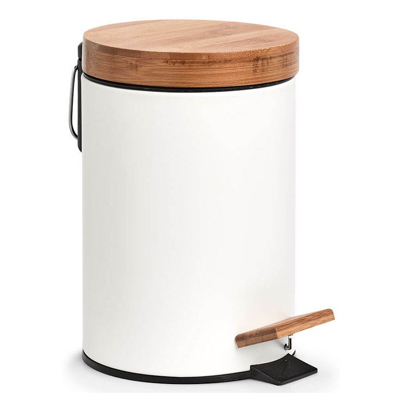 Zeller Kosmetikeimer 3,0 l Bambus, weiß