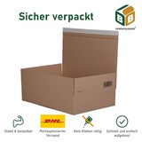 thumbnail of 280x DHL Kleinpaket Automatikbodenkarton 350x250x80mm Faltkarton Versandkarton BB-Verpackungen