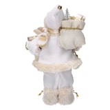 thumbnail of Vacchetti Babbo natale in tessuto bianco e oro cmh30