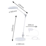 thumbnail of Paulmann LED Schreibtischleuchte Numis   White Switch 1000lm 11W Weiß 78011