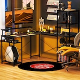 thumbnail of HOMCOM - Eckschreibtisch - 137L x 140B x 139,5H cm - schwarz