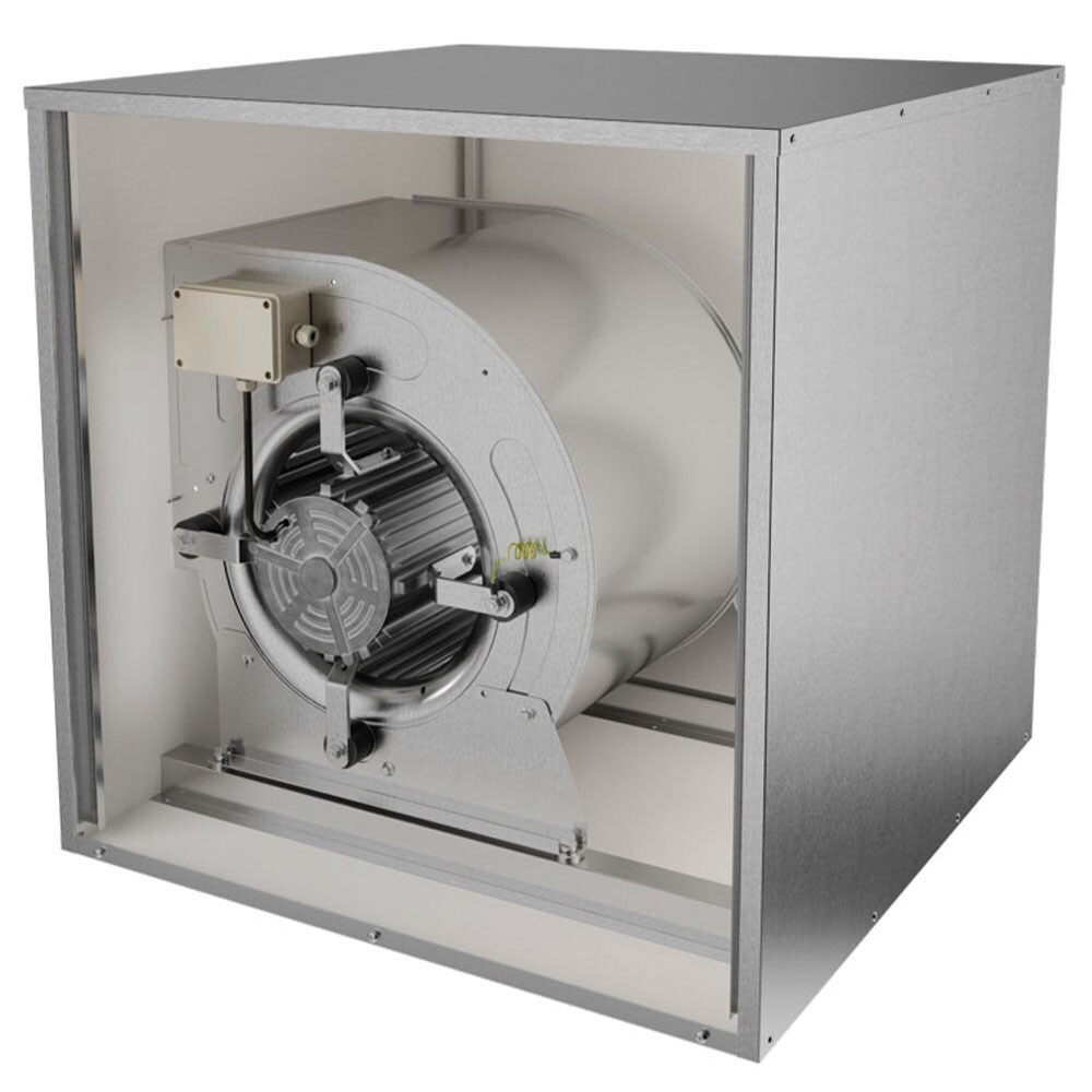 MCK - Unità Cassonata Centrifuga di Estrazione Fumi Cucina 7/7 - 1600 m3/h - Dim: cm 50x50x50H - Motore AC