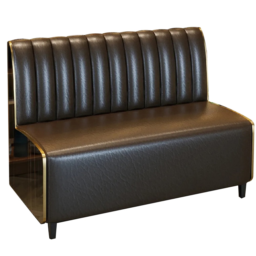 360Home Zweisitzer-Sofa Gastronomiemöbel Cafe Bar Restaurants Hotel Einrichtung Stuhl 120*60*90cm 【Y-02】Braun