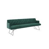 thumbnail of KAWOLA Esszimmerbank CHARME Cord smaragd 206cm