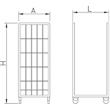 thumbnail of Carro de transporte 720x800x1800 mm.