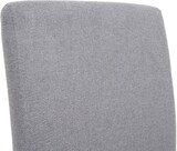 thumbnail of Esszimmerstuhl gepolstert | HxBxT 100x44x56cm | Sitzhöhe 48cm | Stoff/Textil MVG-zertifiziert | helle Beine |  Hellgrau | Küchenstuhl Stuhl