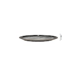 thumbnail of Saturnia zwarte ronde Napoli pizzabord, 33 cm, zwart, digitale print, verpakking van 6