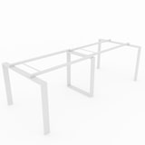 thumbnail of Oficit. Mesa de reuniones. Estructura metálica Marco Abierto blanco con tablero haya. Fabricado en España. Medidas: 240x100cm (largo x ancho)
