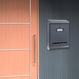 thumbnail of ARREGUI Mare E1065 Buzón Exterior de Plástico de Gran Resistencia Tamaño L (Revistas y Sobres C4), Buzón de Correo Grande, No Corrosible, Gris