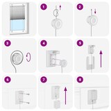 thumbnail of vidaXL Plissee Hellgrau 65x150 cm Stoffbreite 64,4 cm Polyester