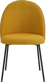 thumbnail of SIT Möbel Tom Tailor Stuhl 2er-Set | T-Bouclé Pad Chair | gepolstert senf-gelb|Beine Metall schwarz|B57xT54xH52cm|02412-23|Serie SIT&CHAIRS