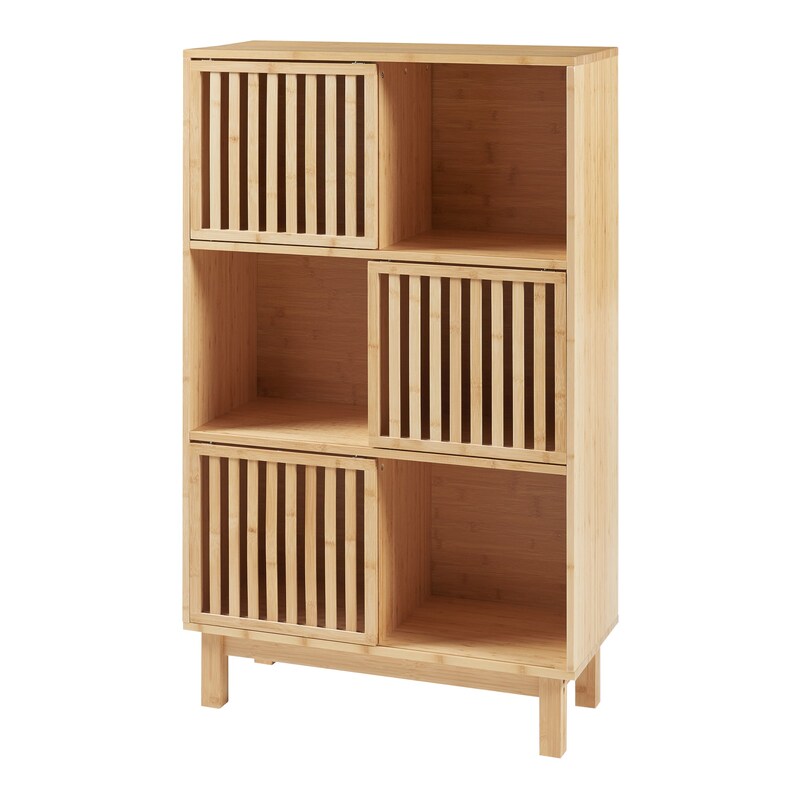 Helloshop26 - Mehrzweck-Bcherregal Ablage 126 x 76 x 33 cm Bambus natur  03_0009003 | METRO